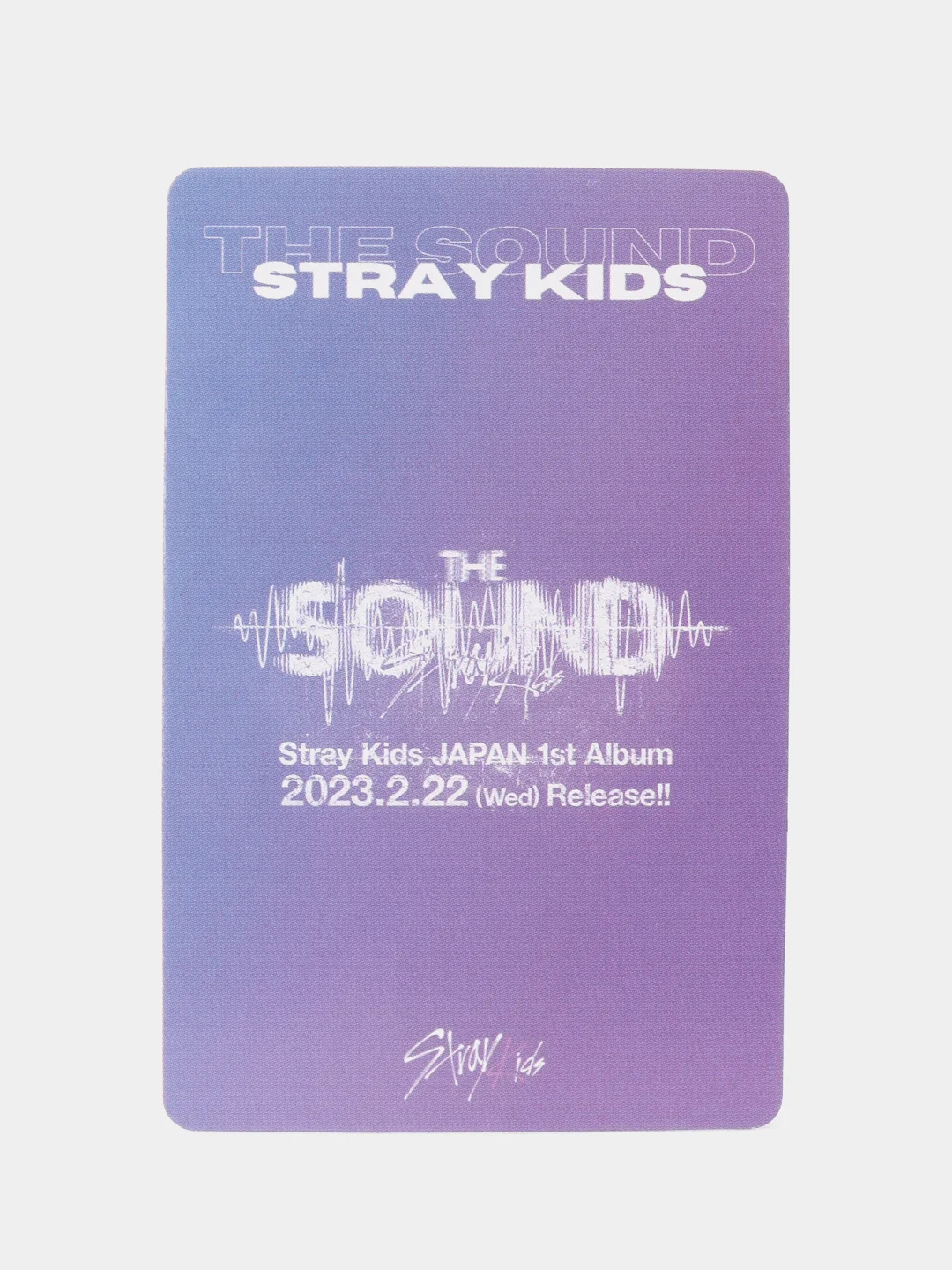 Серый карточки K-POP Stray Kids THE SOUND