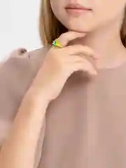 Зеленый кольцо Черный кот / кольцо мультяшное / кольца детские / кольца женские