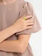 Зеленый кольцо Черный кот / кольцо мультяшное / кольца детские / кольца женские