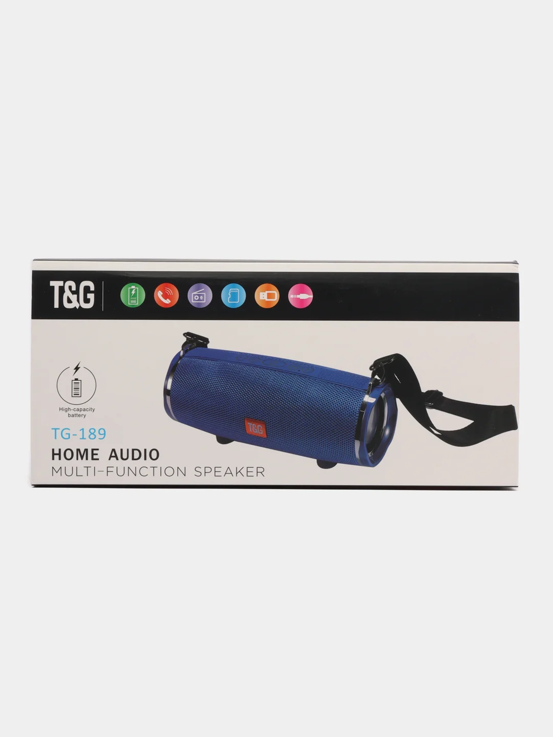 Черный беспроводная портативная Bluetooth колонка TG-189