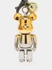 Золотой брелок Bearbrick для ключей, украшение для сумки, рюкзака