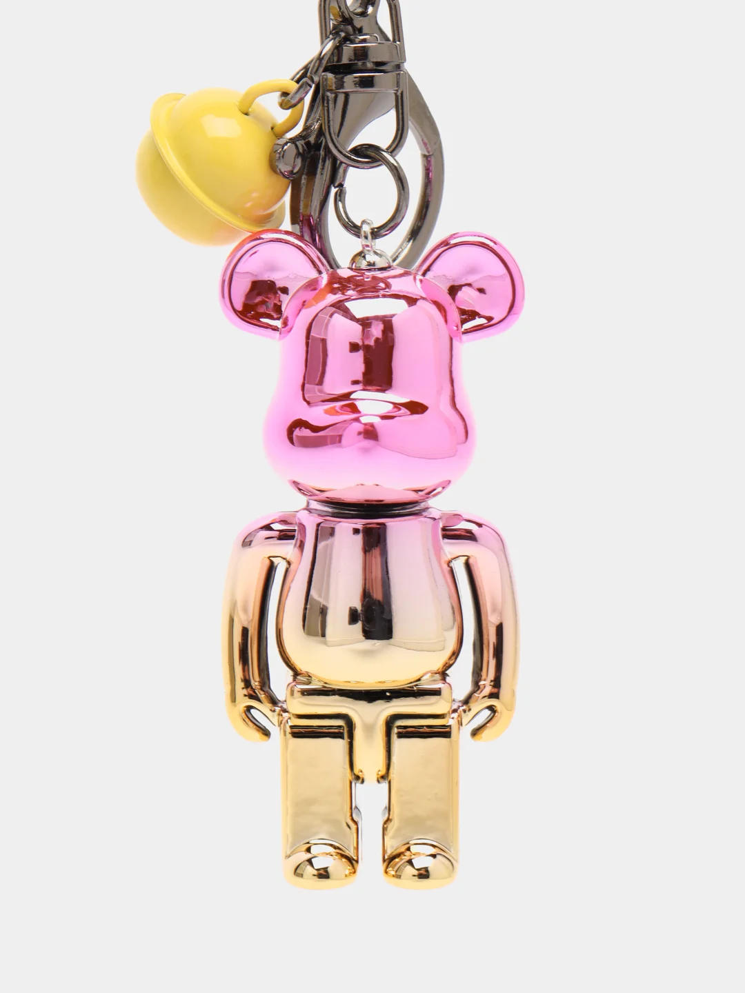 Розовый брелок Bearbrick для ключей, украшение для сумки, рюкзака
