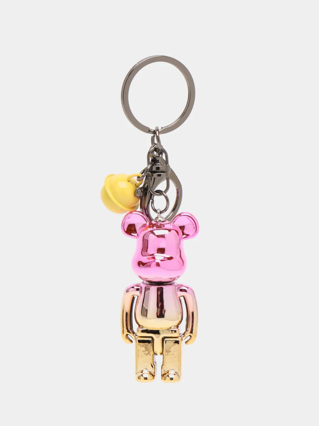 Розовый брелок Bearbrick для ключей, украшение для сумки, рюкзака