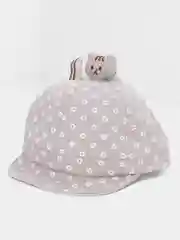 Серый кепка детская в клеточку "Котик"