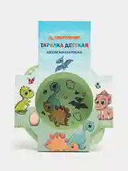 Зеленый тарелка детская, антискользящая, для кормления