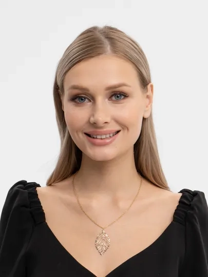 Цепочка женская тонкая лист