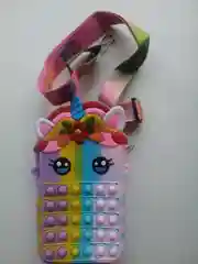 Сумочка для девочки "Единорог с цветком" для телефона, 16 х 10 х 3,5 см