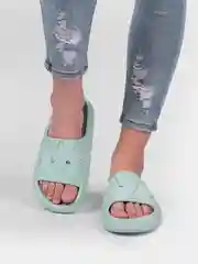 Зеленый сланцы женские, на высокой подошве