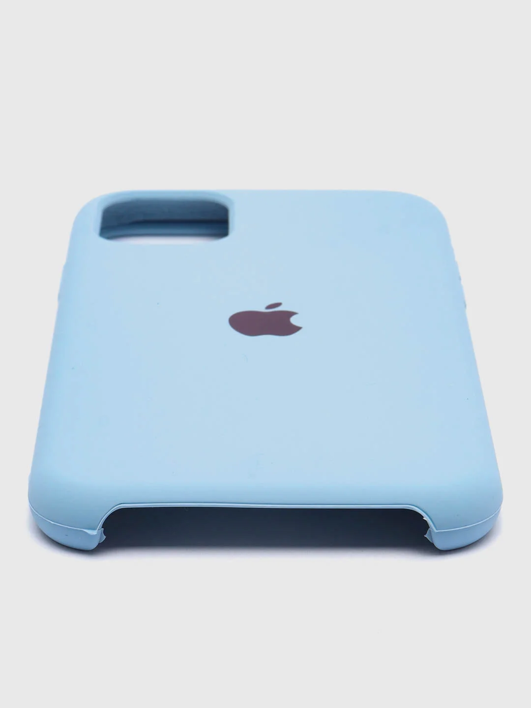 Светло-синий чехол Silicone Case для iPhone 11, с открытым низом