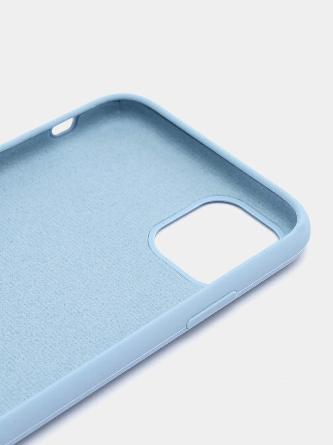 Светло-синий чехол Silicone Case для iPhone 11, с открытым низом