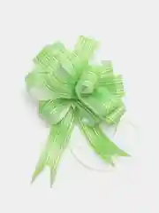 Зеленый бант для упаковки подарка, 7,5 см