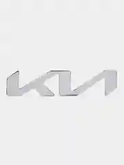 Серебряный эмблема-надпись KIA, металлическая, новый логотип