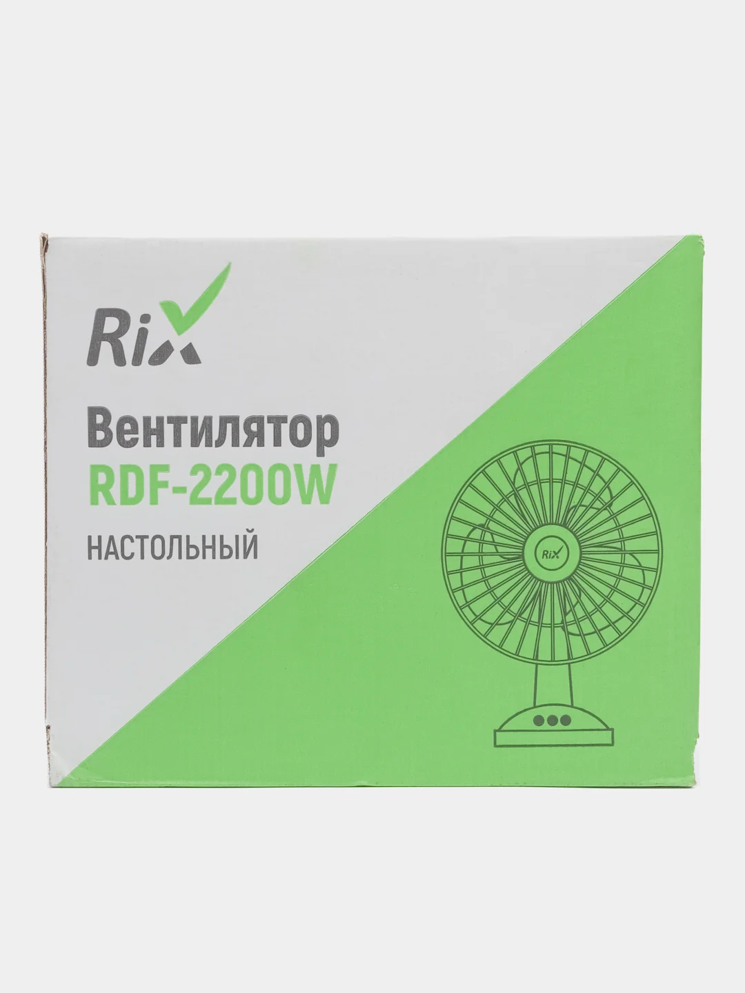 Белый вентилятор настольный 2 режима RDF-2200