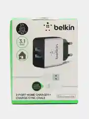 Сетевое зарядное устройство, 10Вт, USB + кабель USB - Lightning, 1 м, белый