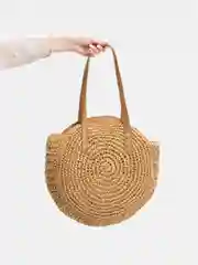 Карамельный соломенная сумка