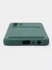 Тёмно-зелёный силиконовый чехол для Samsung Galaxy A32 4G (Самсунг Галакси А32 4 джи), прозрачный