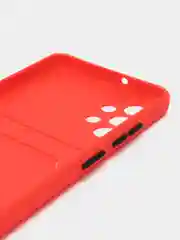 Красный силиконовый чехол для Samsung Galaxy A32 4G (Самсунг Галакси А32 4 джи), прозрачный
