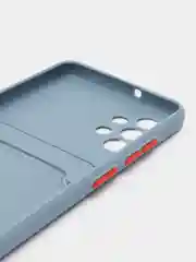 Синий меланж силиконовый чехол для Samsung Galaxy A32 4G (Самсунг Галакси А32 4 джи), прозрачный