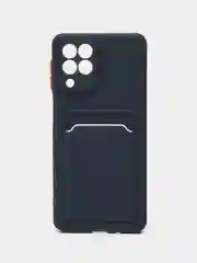 Темно-синий силиконовый чехол для Samsung Galaxy M53 5G (Самсунг Галакси М53 5Ж) матовый