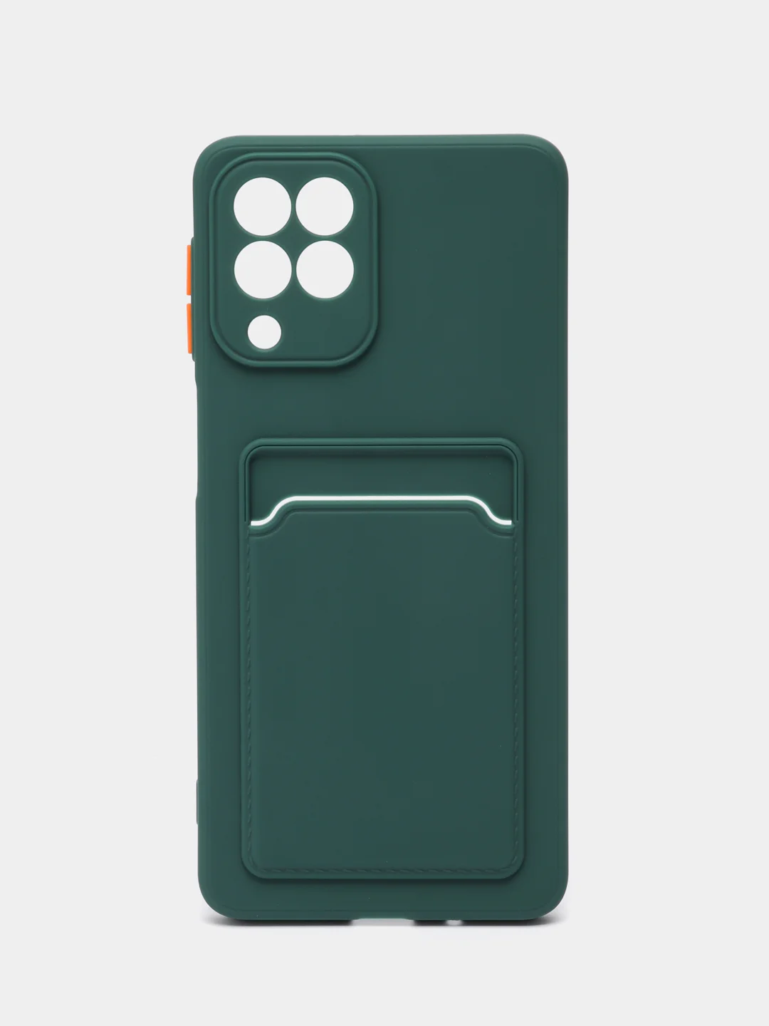 Тёмно-зелёный силиконовый чехол для Samsung Galaxy M53 5G (Самсунг Галакси М53 5Ж) матовый