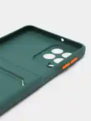 Тёмно-зелёный силиконовый чехол для Samsung Galaxy M53 5G (Самсунг Галакси М53 5Ж) матовый