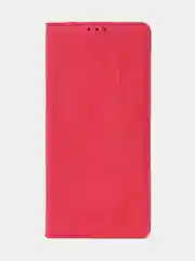 Красный чехол-книжка для Redmi 10 (4G) из нубука Super Creative
