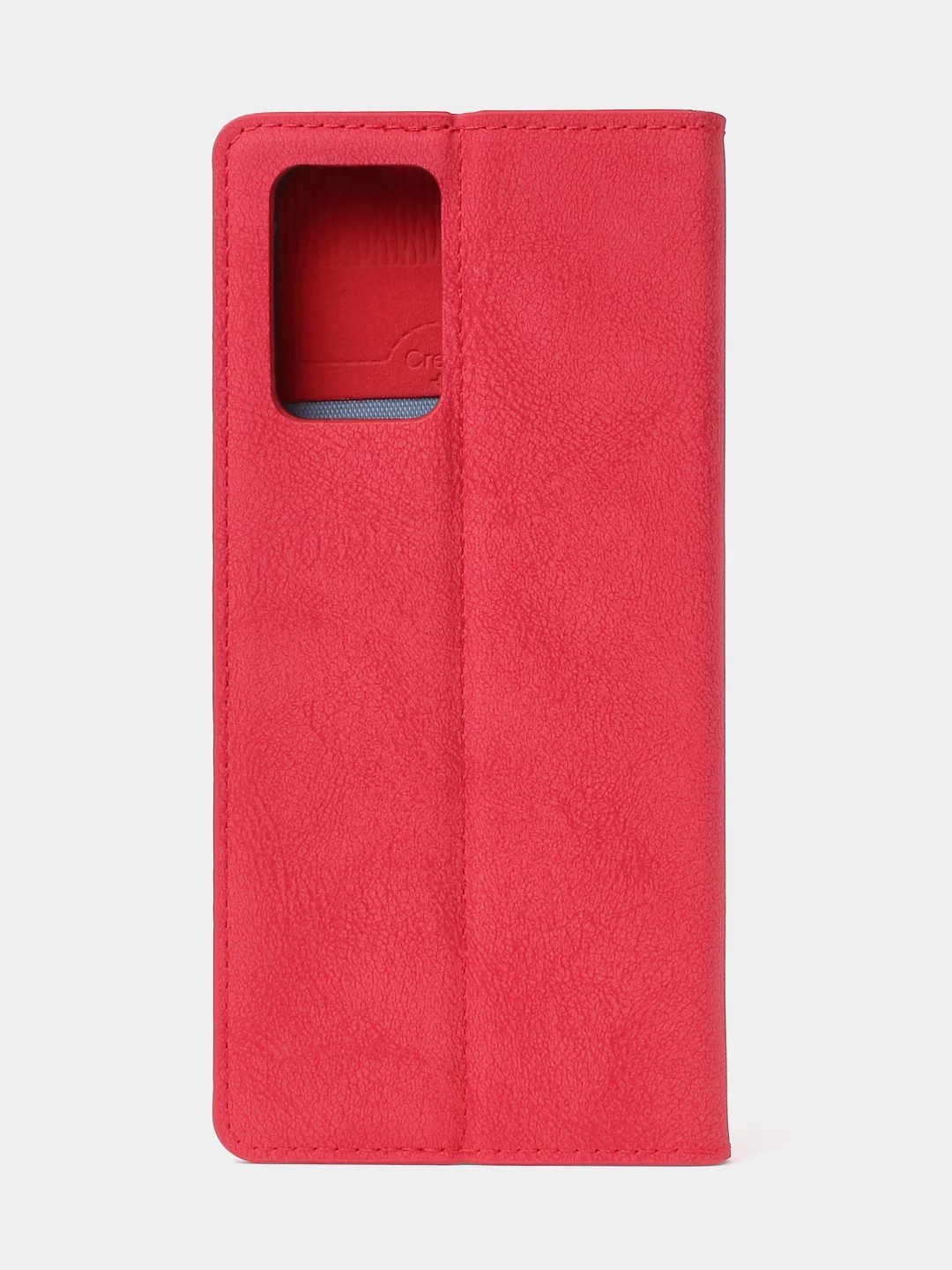 Красный чехол-книжка для Redmi 10 (4G) из нубука Super Creative
