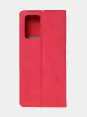 Красный чехол-книжка для Redmi 10 (4G) из нубука Super Creative