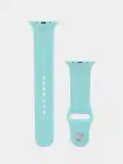 Бирюзовый силиконовый ремешок для Apple Watch, с корпусом, 38 / 40 / 42 / 44