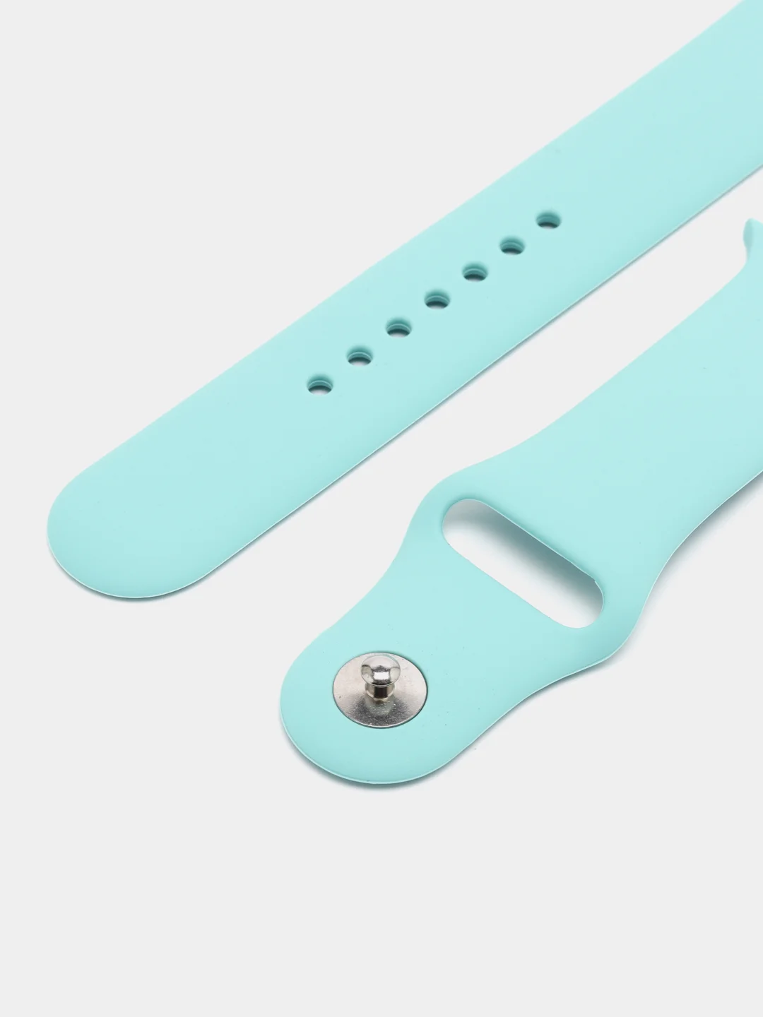 Бирюзовый силиконовый ремешок для Apple Watch, с корпусом, 38 / 40 / 42 / 44