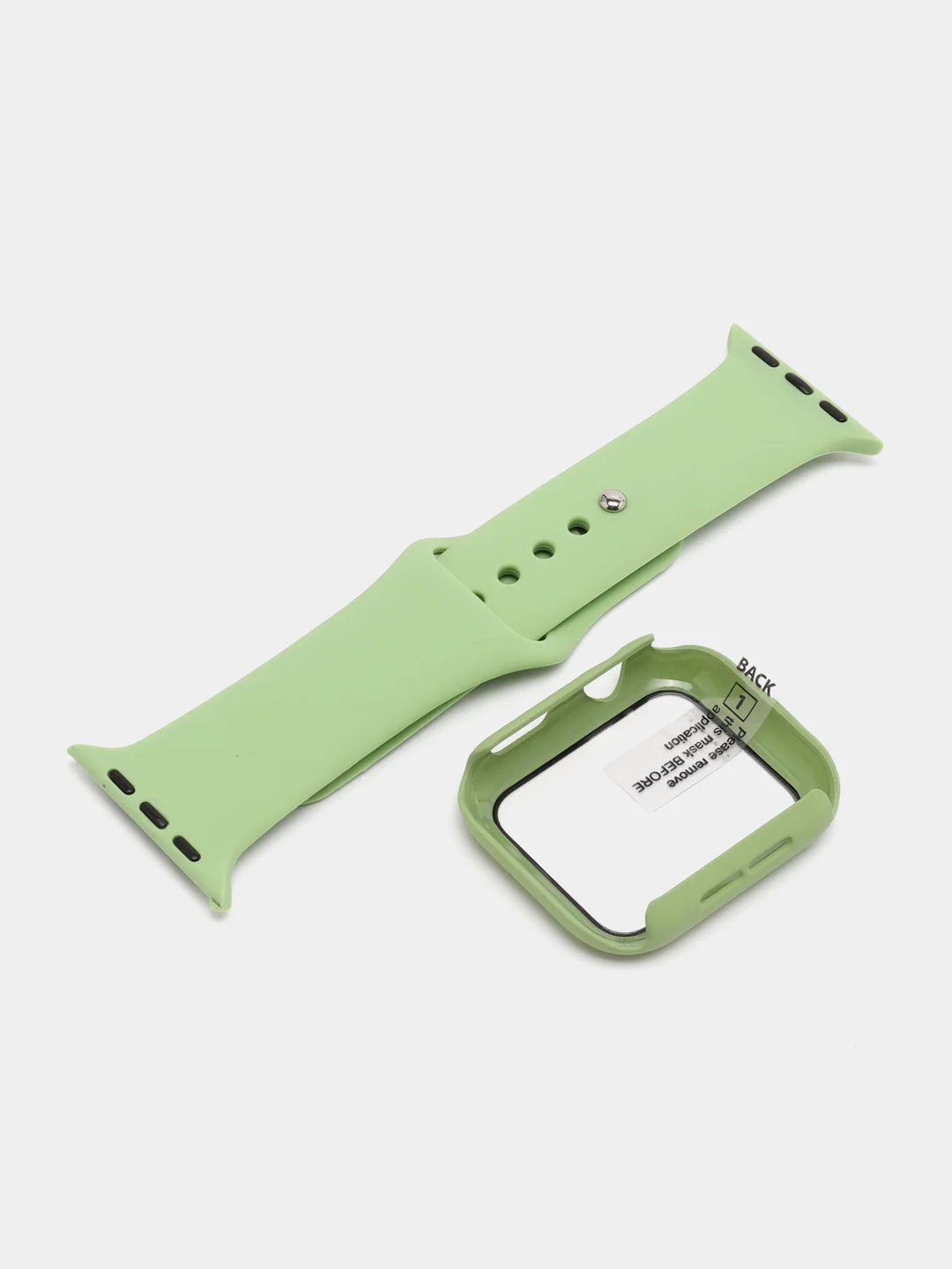 Лайм силиконовый ремешок для Apple Watch, с корпусом, 38 / 40 / 42 / 44