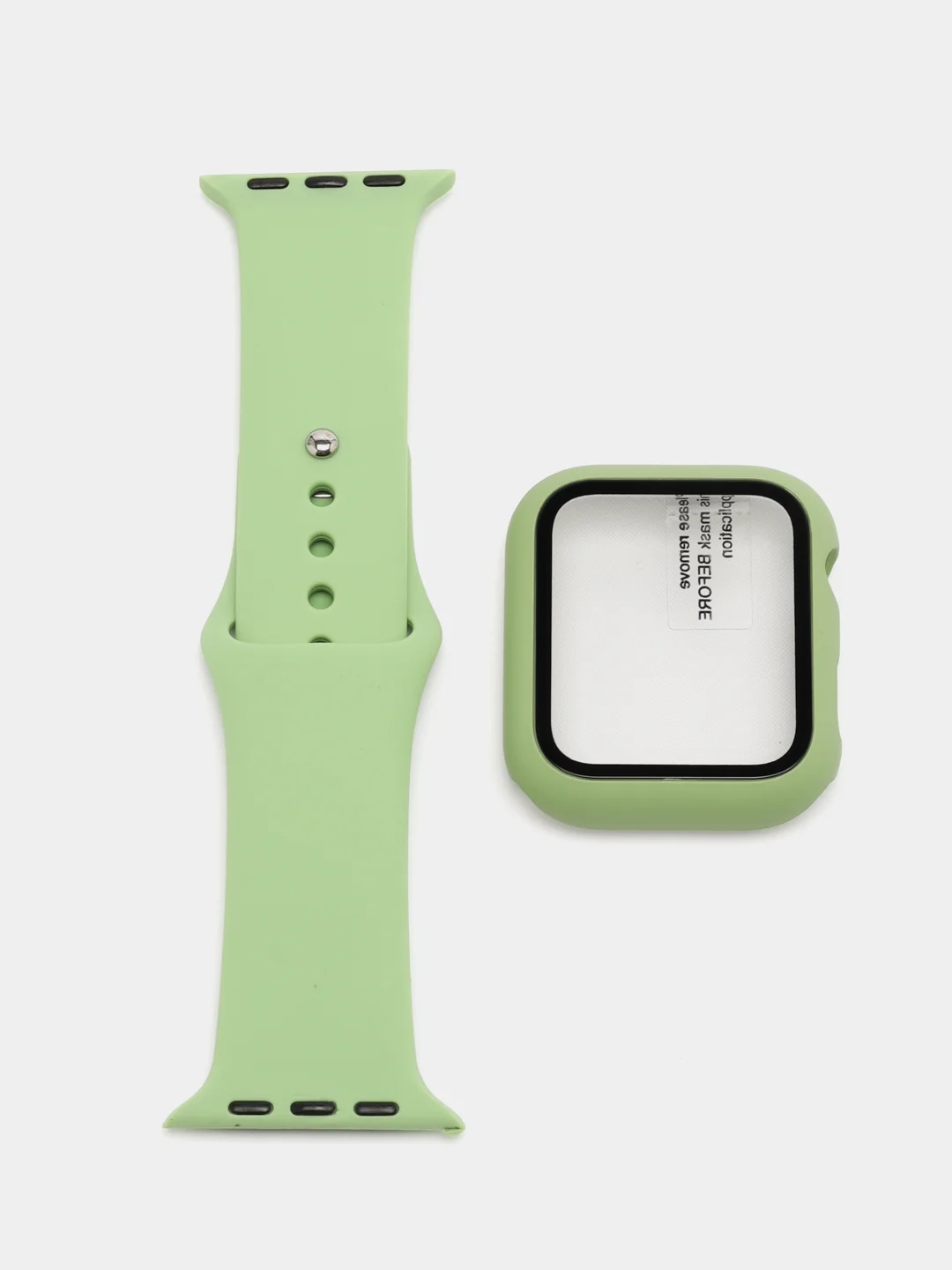 Лайм силиконовый ремешок для Apple Watch, с корпусом, 38 / 40 / 42 / 44