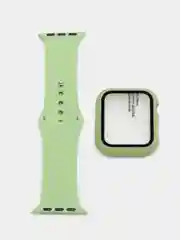 Лайм силиконовый ремешок для Apple Watch, с корпусом, 38 / 40 / 42 / 44