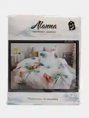 Коралловый комплект постельного белья 2-х спальный Хлопок / Постельное белье Евро, 1,5 спальное