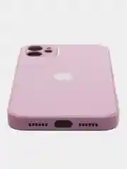 Сиреневый чехол для iPhone, силиконовый, со стеклянной панелью