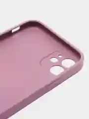 Сиреневый чехол для iPhone, силиконовый, со стеклянной панелью