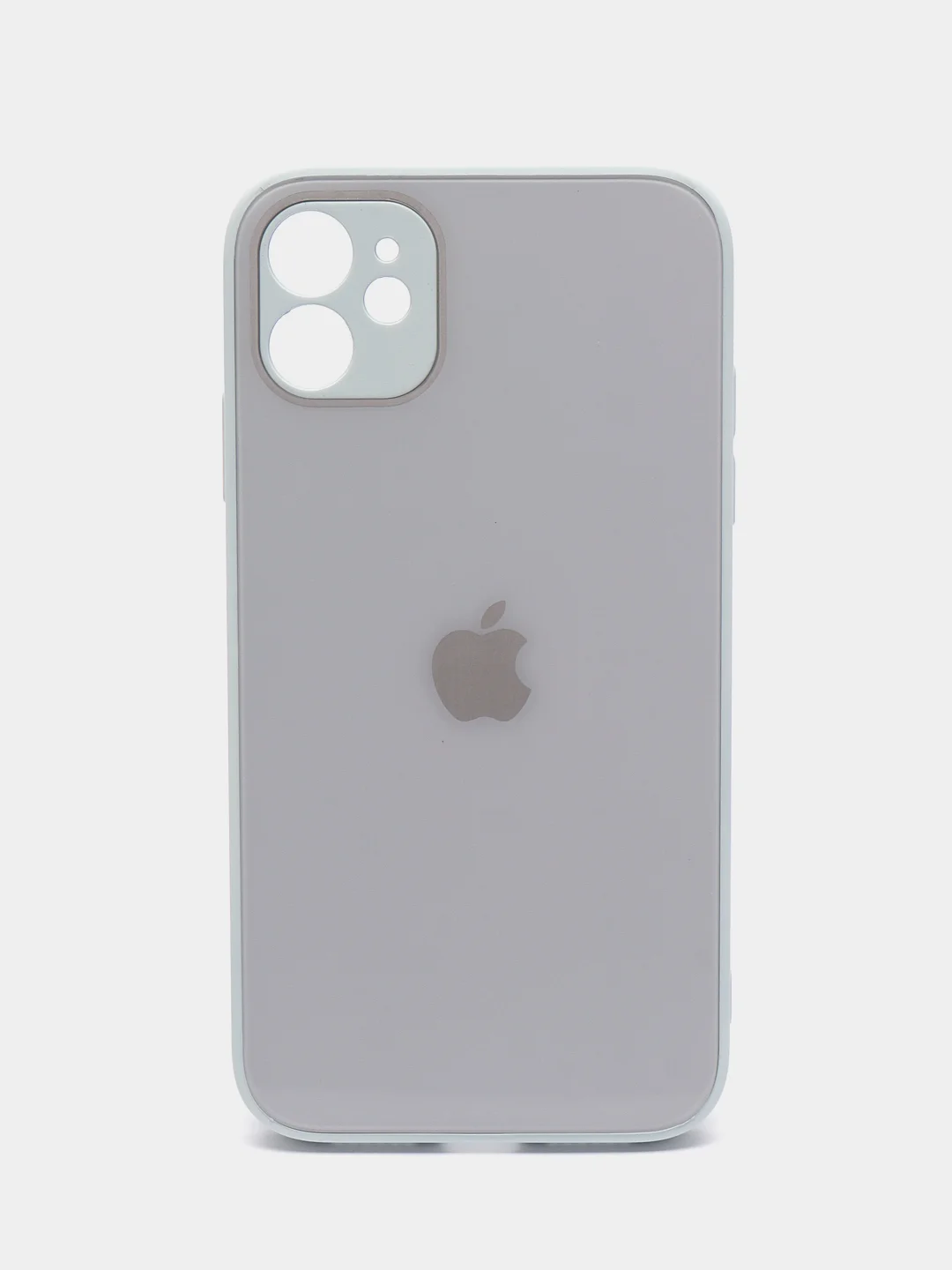Ледяной чехол для iPhone, силиконовый, со стеклянной панелью
