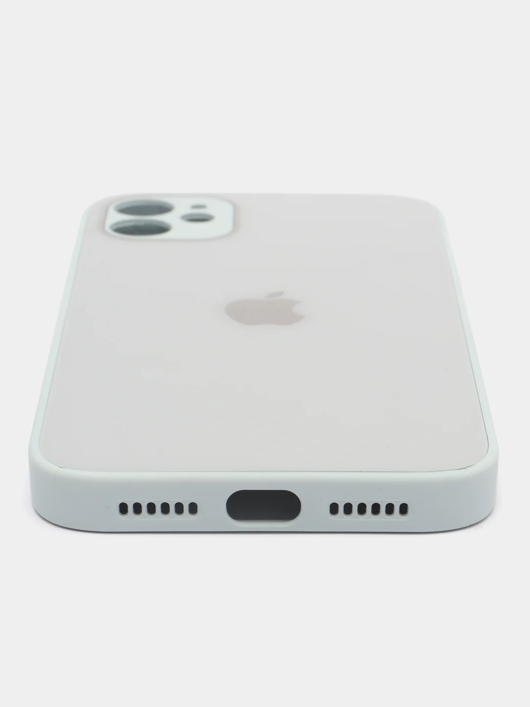 Ледяной чехол для iPhone, силиконовый, со стеклянной панелью