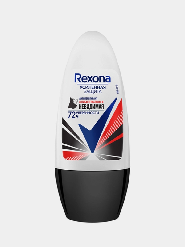 Антиперспирант-дезодорант шариковый Rexona "Антибактериальная и невидимая", 50 мл