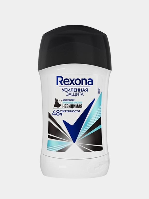 Антиперспирант стик Rexona "Прозрачный кристалл", женский, 40 мл