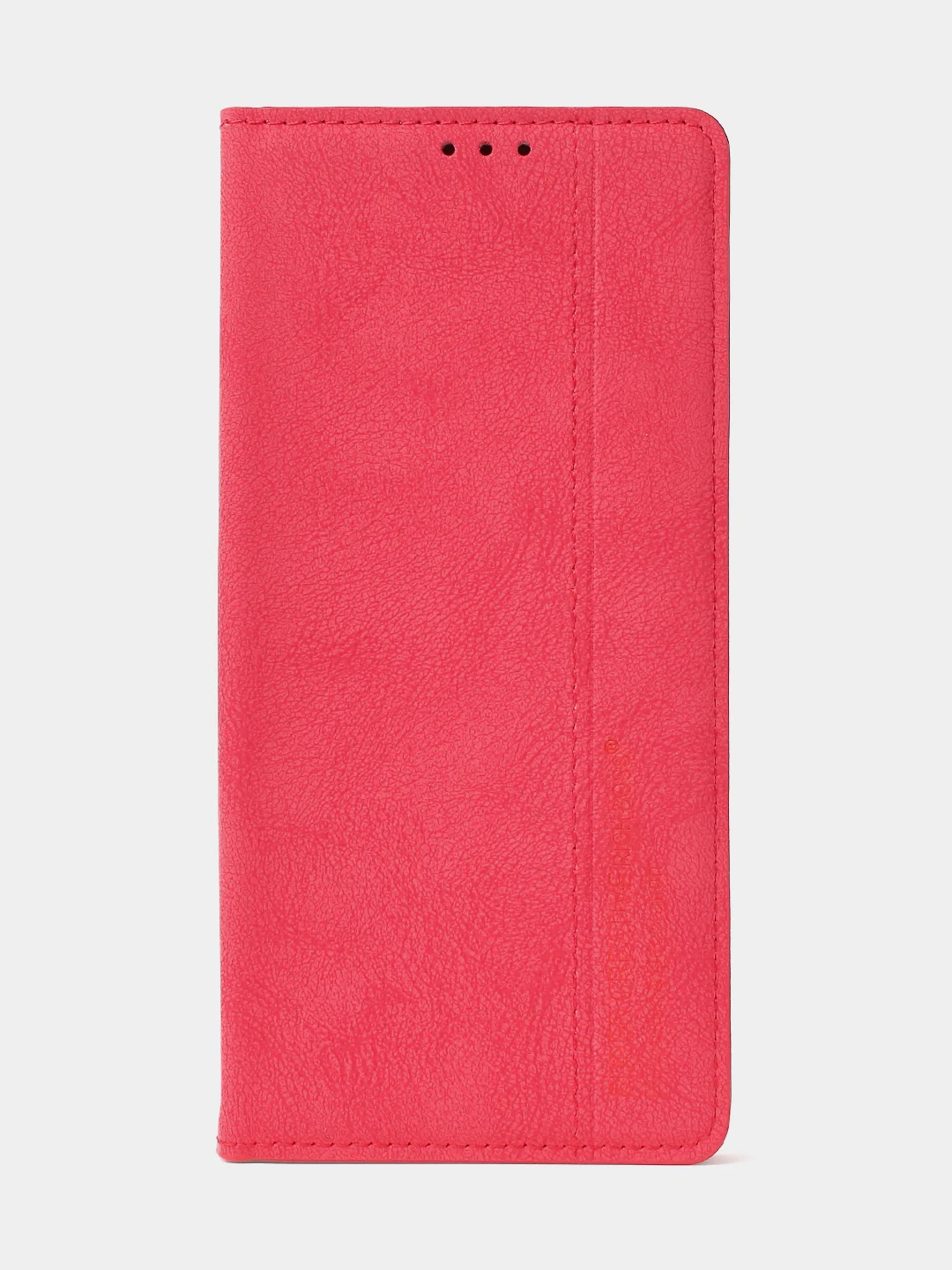 Красный чехол-книжка для Redmi 12C / Poco C55 из нубука Super Creative