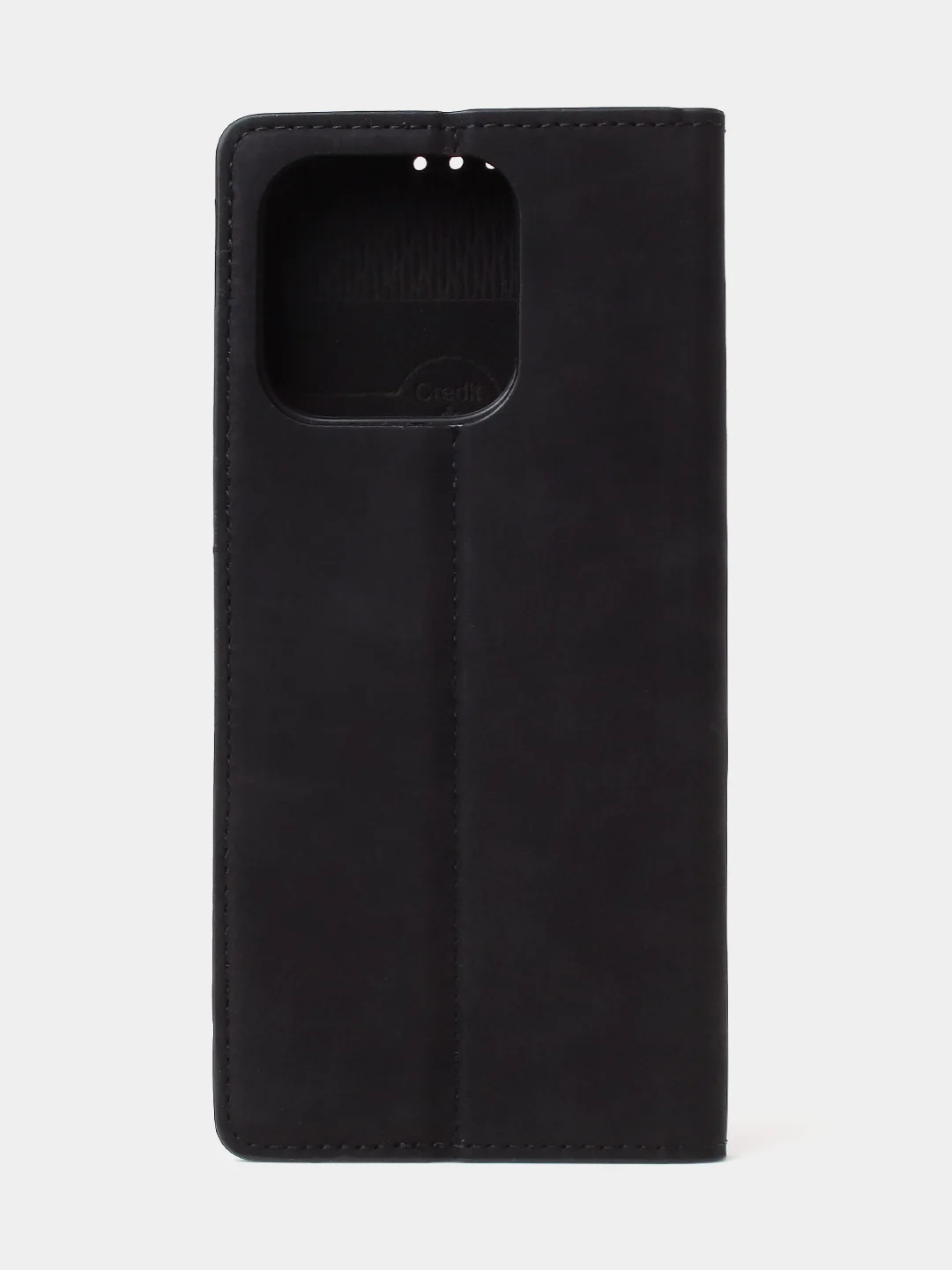 Черный чехол-книжка для Redmi 12C / Poco C55 из нубука Super Creative
