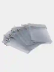 Серебряный мешочек подарочный из органзы, для украшений