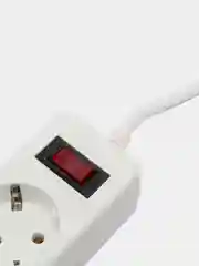 Белый сетевой фильтр(удлинитель) Smartbuy One, 5 розеток, 1.8 м, 10 А, 2200 Вт, с з/к