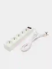 Белый сетевой фильтр(удлинитель) Smartbuy One, 5 розеток, 1.8 м, 10 А, 2200 Вт, с з/к