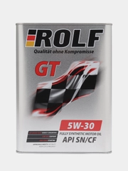 Масло моторное ROLF GT 5W-30 4 л. синтетика, железная банка