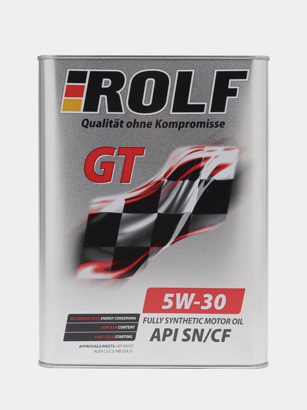 Масло моторное ROLF GT 5W-30 4 л. синтетика, железная банка