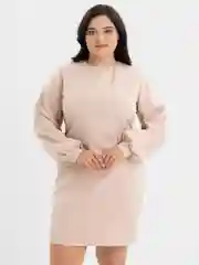 Бежевый платье