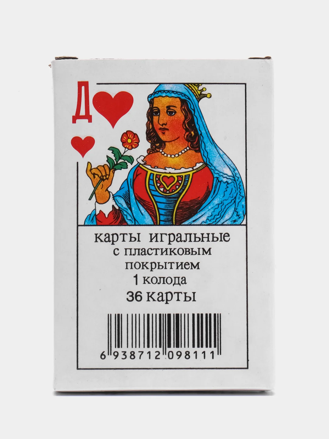 Белый карты игральные Дама, 36 карт