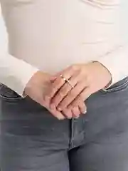 Золотой набор из 4 колец